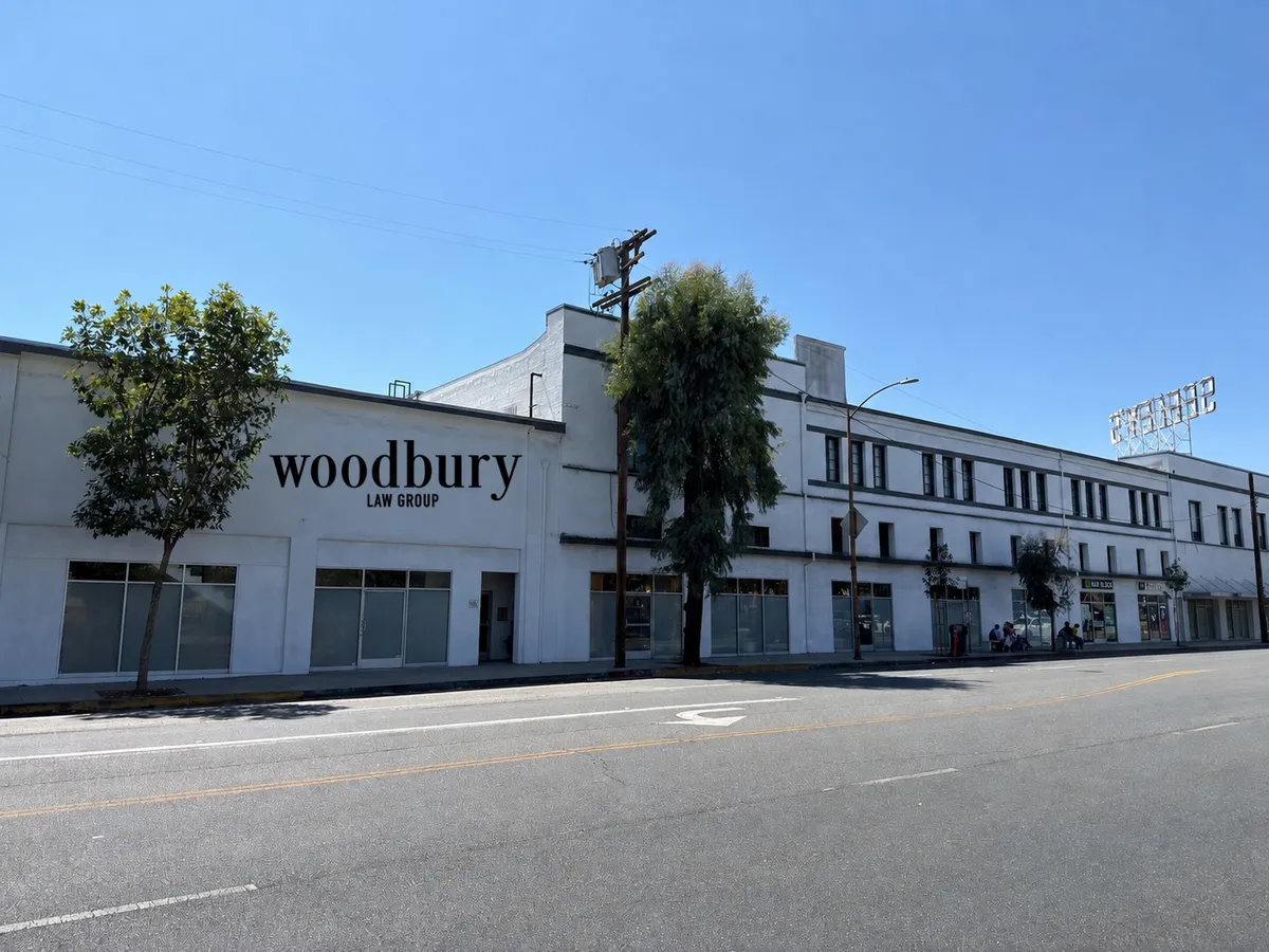 The Woodbury Law Group office building on South Brand Boulevard